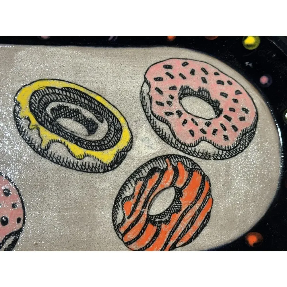 Donut Lover’s Gift Set – Ceramic Tray & Mug – Cute Coffee & Snack Set